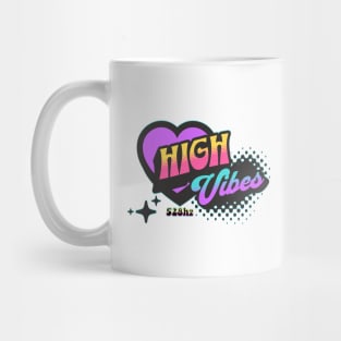 HIGH VIBES-retro (color) Mug